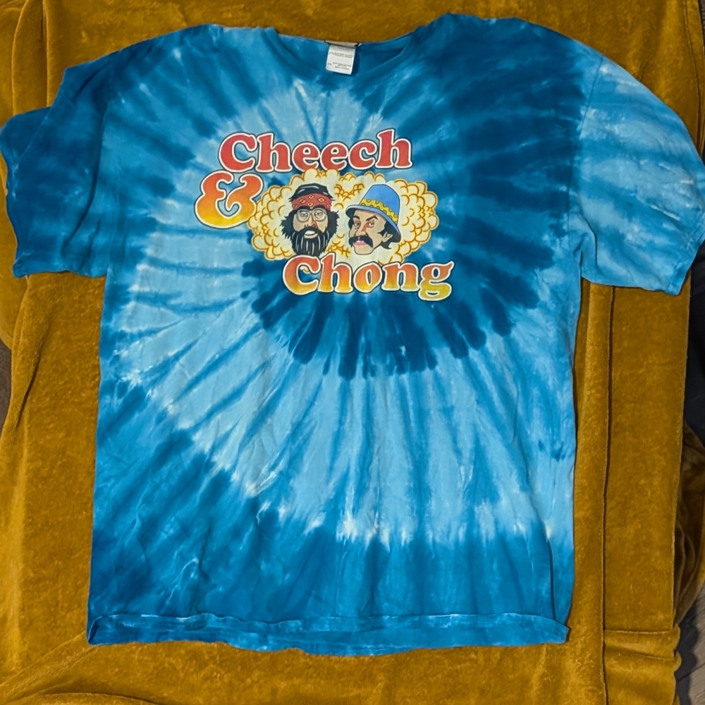 Cheech & Chong Liquid Blue Tie-Dye Shirt